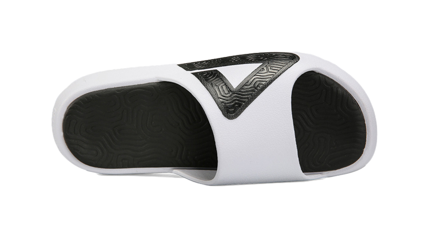 PEAK Statistic Sandals Quiet Slip Resistant Abrasion Resistant Slide Slippers Women's White Black 