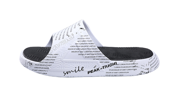 PEAK Statistic Sandals Slide Slippers Men's Black White 