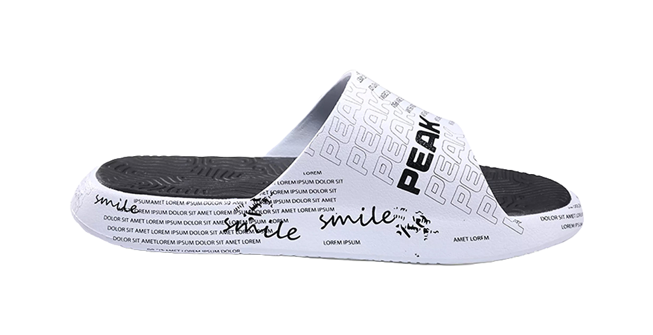 PEAK Statistic Sandals Slide Slippers Men's Black White 