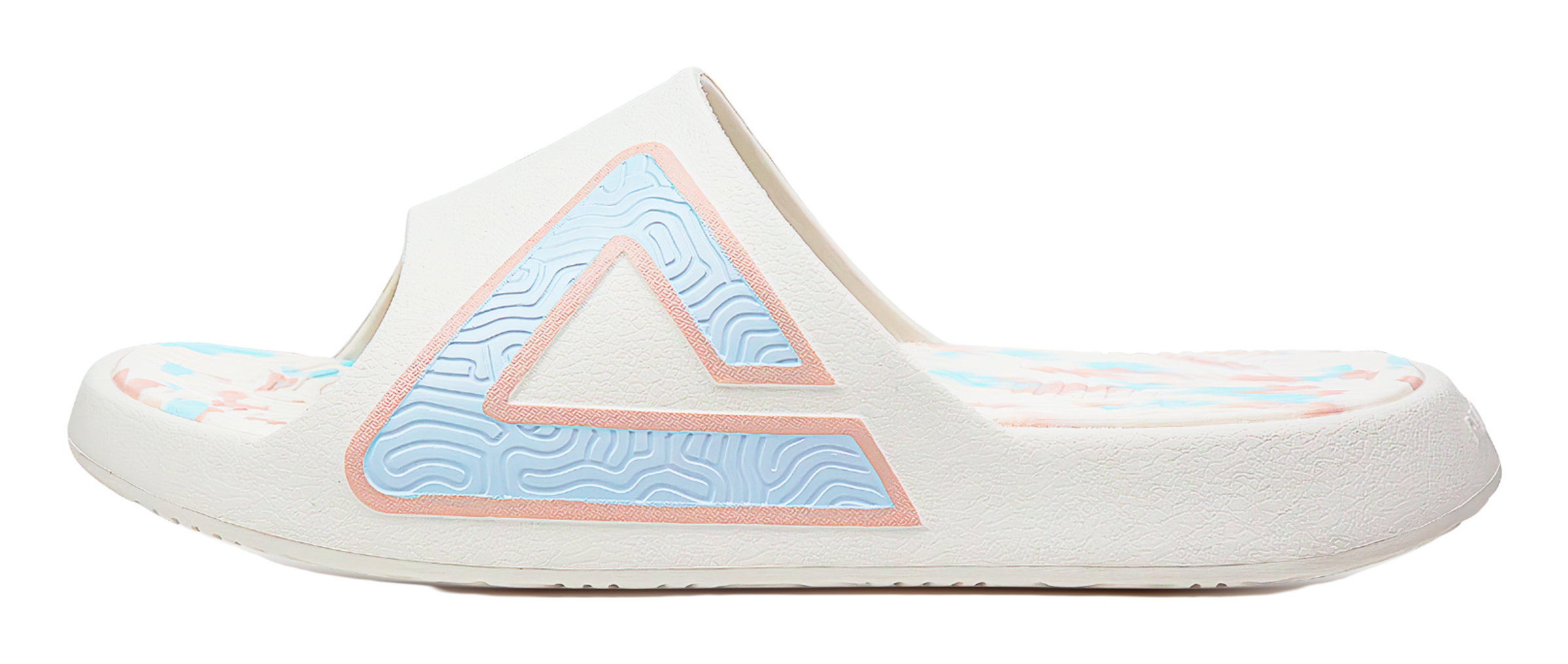 PEAK Style 1.0 Unisex Slides - Mermaid Princess Design, Anti-Slip & Comfortable Unisex White Pink 