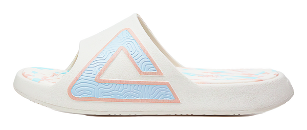 PEAK Style 1.0 Unisex Slides - Mermaid Princess Design, Anti-Slip & Comfortable Unisex White Pink 