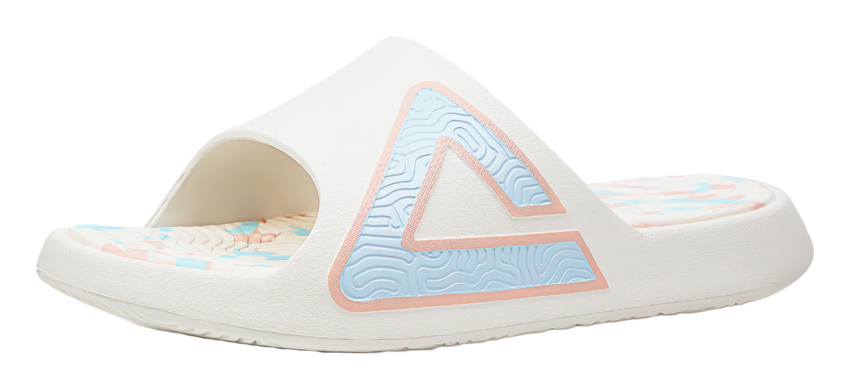 PEAK Style 1.0 Unisex Slides - Mermaid Princess Design, Anti-Slip & Comfortable Unisex White Pink 