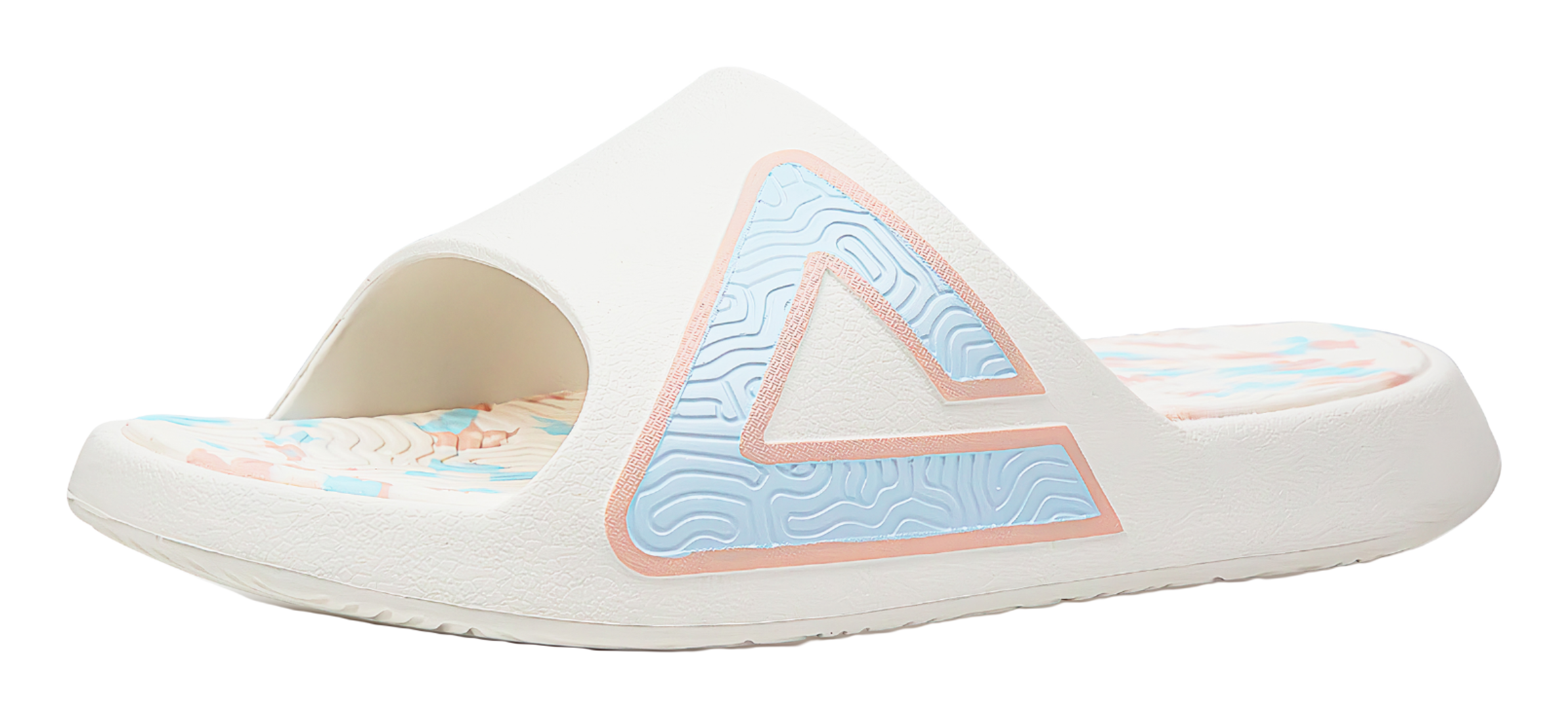 PEAK Style 1.0 Unisex Slides - Mermaid Princess Design, Anti-Slip & Comfortable Unisex White Pink 