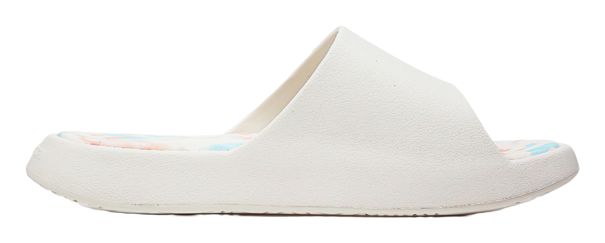 PEAK Style 1.0 Unisex Slides - Mermaid Princess Design, Anti-Slip & Comfortable Unisex White Pink 