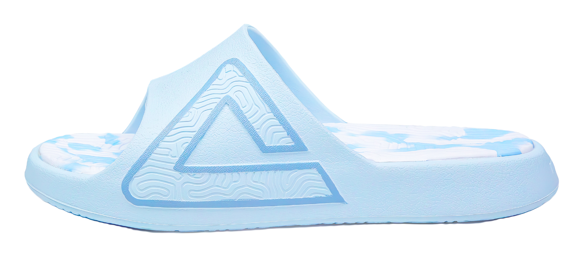 PEAK Tai Ji 1.0 Unisex Slides - EVA Rubber Sole, Silent & Slip-Resistant Unisex Sky Blue 