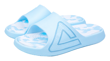 PEAK Tai Ji 1.0 Unisex Slides - EVA Rubber Sole, Silent & Slip-Resistant Unisex Sky Blue 