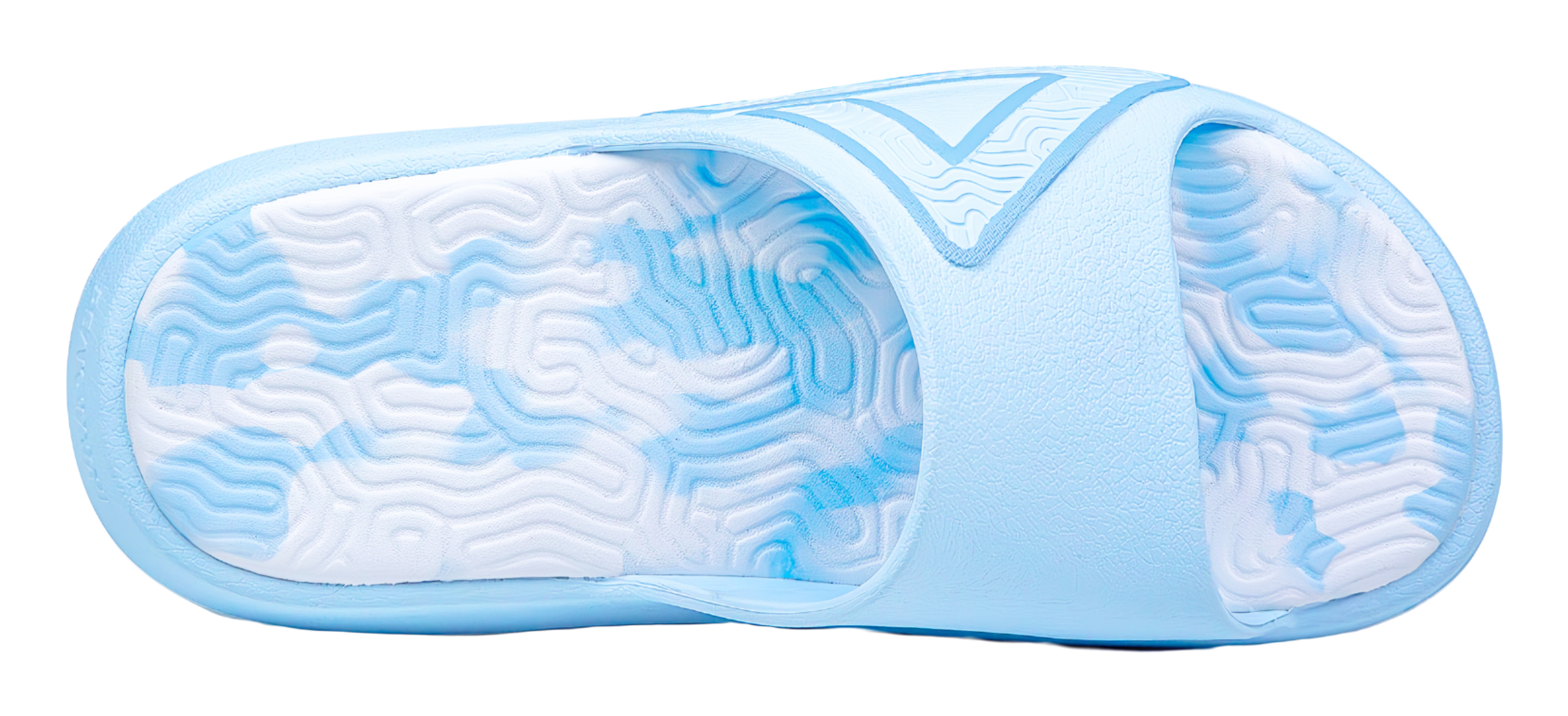 PEAK Tai Ji 1.0 Unisex Slides - EVA Rubber Sole, Silent & Slip-Resistant Unisex Sky Blue 