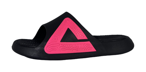 PEAK Tai Ji1.0 Abrasion Resistant Cushioning Slide Slippers Men's Black Pink 