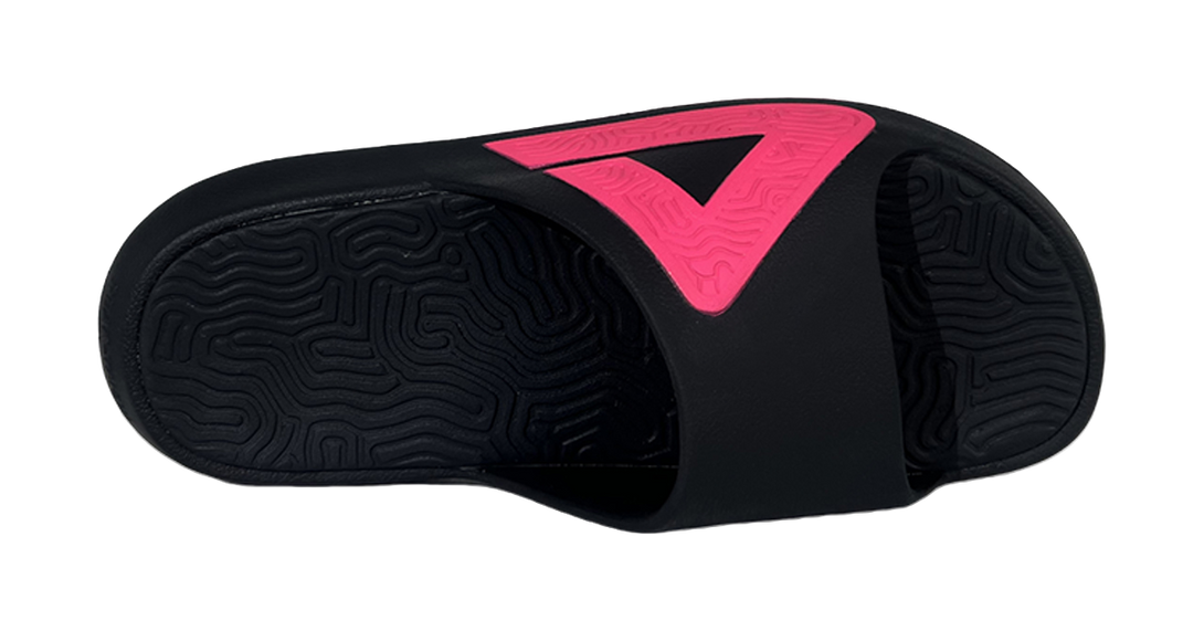 PEAK Tai Ji1.0 Abrasion Resistant Cushioning Slide Slippers Men's Black Pink 