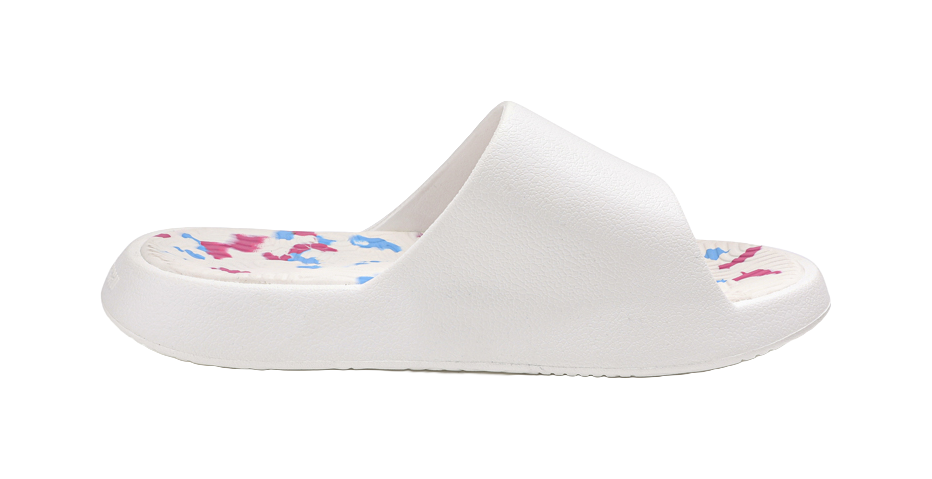 PEAK Tai Ji1.0 Abrasion Resistant Cushioning Slide Slippers Men's White Pink Blue 