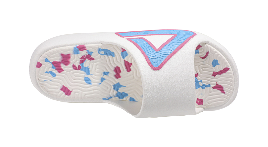 PEAK Tai Ji1.0 Abrasion Resistant Cushioning Slide Slippers Men's White Pink Blue 