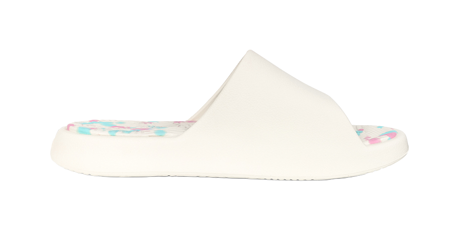 PEAK Tai Ji1.0 Abrasion Resistant Cushioning Slide Slippers Unisex Canvas White Blue 