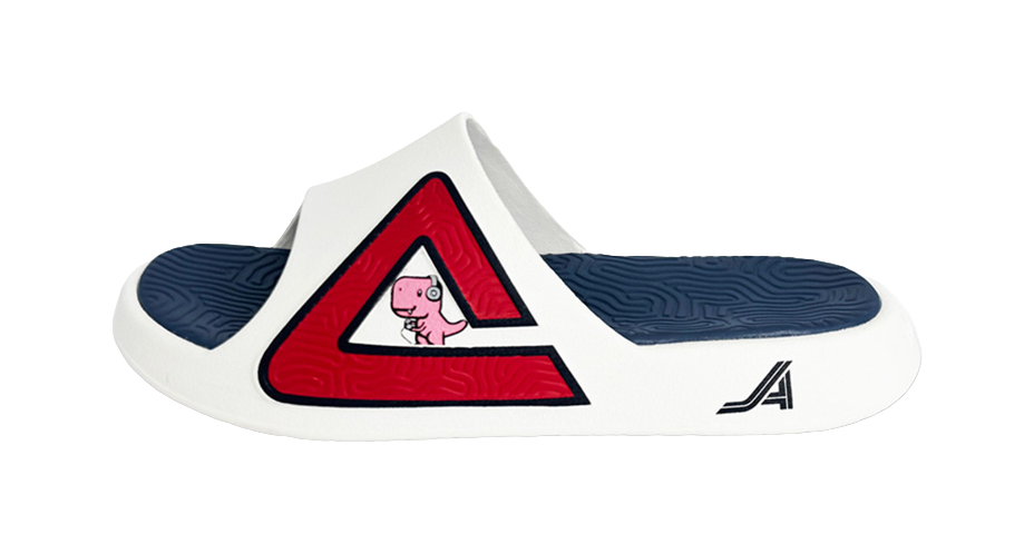 PEAK Tai Ji1.0 Abrasion Resistant Cushioning Slide Slippers Unisex Red Blue 