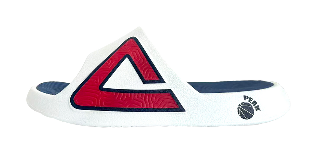 PEAK Tai Ji1.0 Abrasion Resistant Cushioning Slide Slippers Unisex Red Blue 