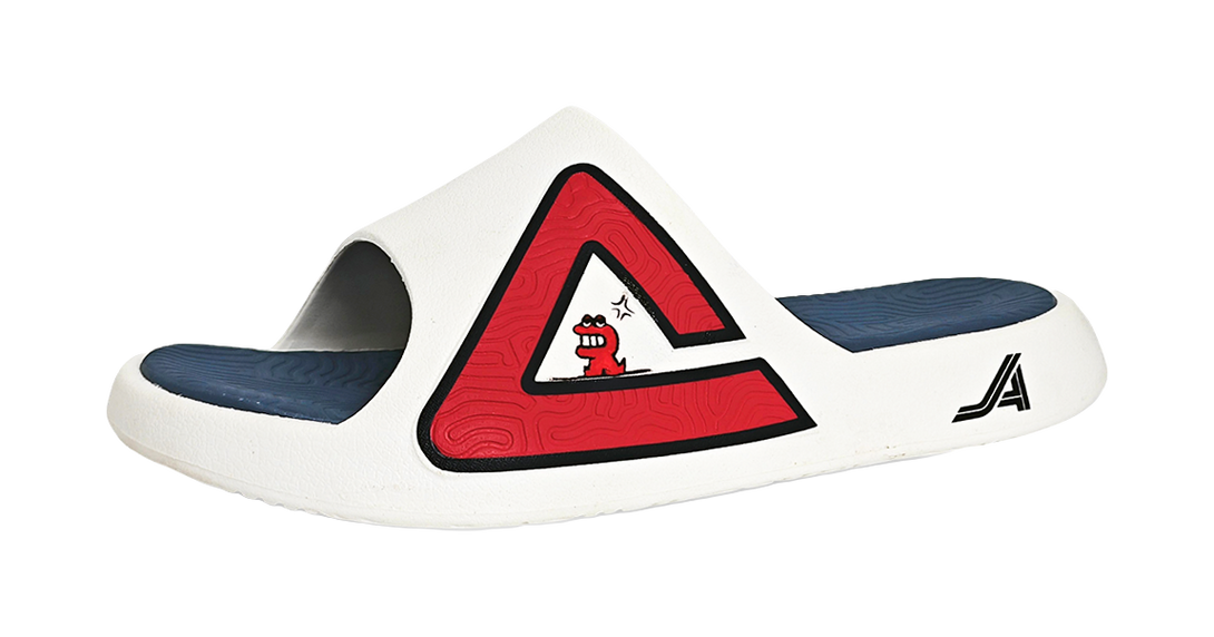 PEAK Tai Ji1.0 Abrasion Resistant Cushioning Slide Slippers Unisex Red Blue 