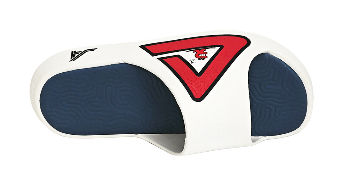 PEAK Tai Ji1.0 Abrasion Resistant Cushioning Slide Slippers Unisex Red Blue 