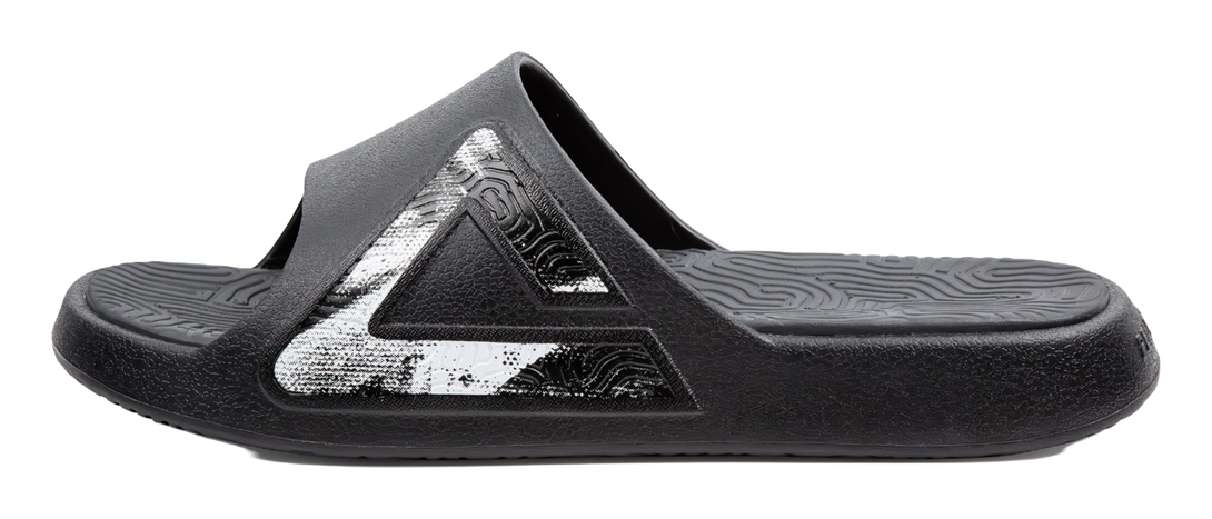 PEAK Tai Ji1.0 Cushioning Slip Resistant Abrasion Resistant Quiet Slide Slippers Unisex Black Gray 