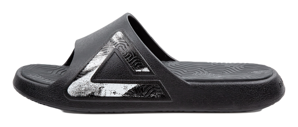 PEAK Tai Ji1.0 Cushioning Slip Resistant Abrasion Resistant Quiet Slide Slippers Unisex Black Gray 