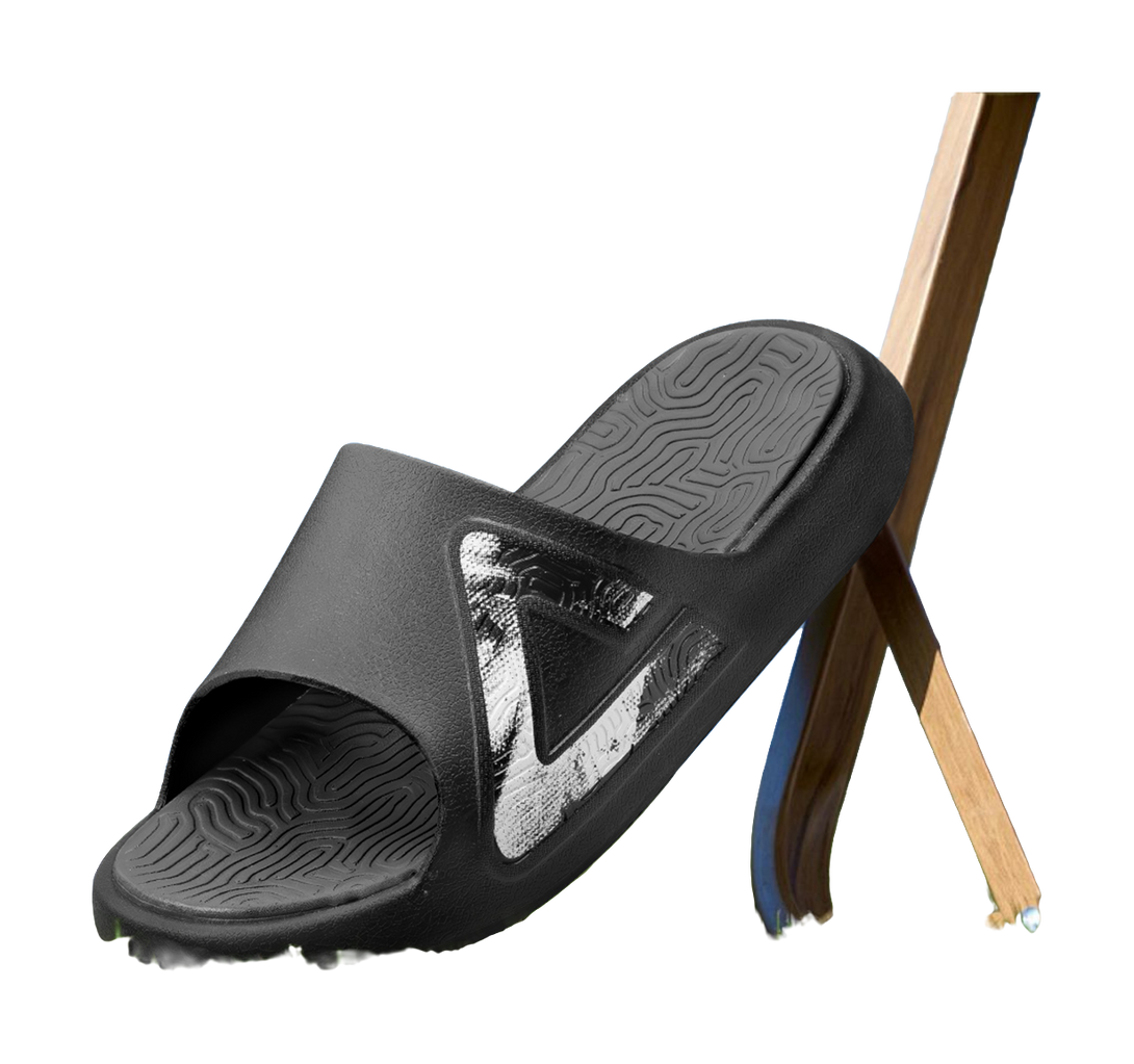 PEAK Tai Ji1.0 Cushioning Slip Resistant Abrasion Resistant Quiet Slide Slippers Unisex Black Gray 