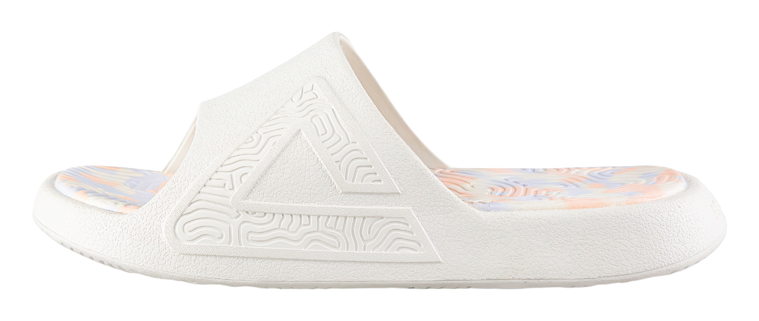 PEAK Tai Ji1.0 EVA Quiet Slide Slippers Women's Canvas White 