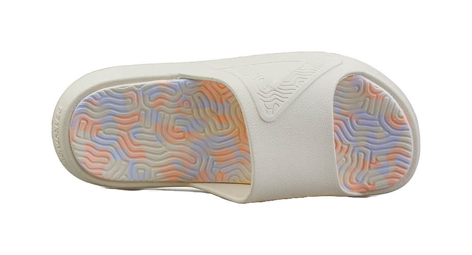 PEAK Tai Ji1.0 EVA Quiet Slide Slippers Women's Canvas White 