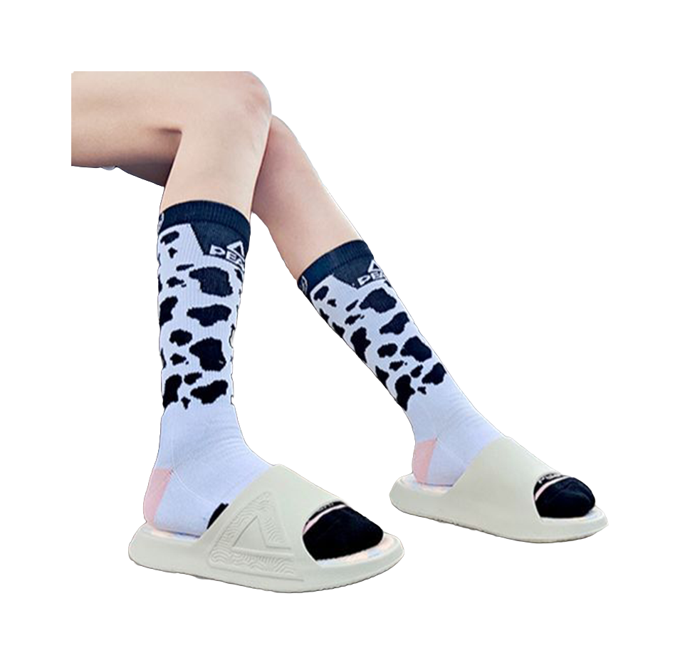 PEAK Tai Ji1.0 EVA Quiet Slide Slippers Women's Canvas White 