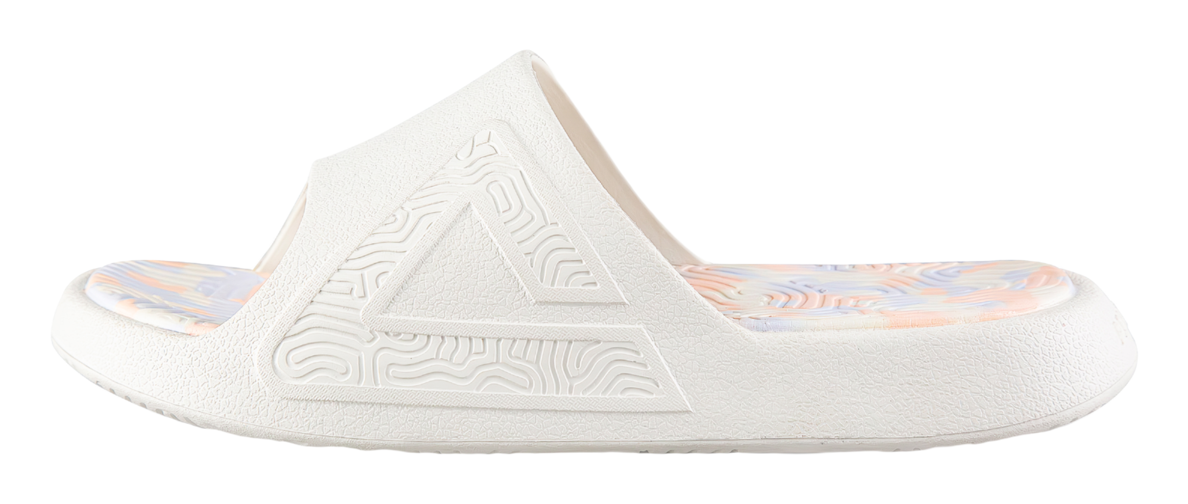 PEAK Tai Ji1.0 EVA Quiet Slip Resistant Slide Slippers Unisex Canvas White 