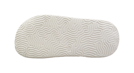 PEAK Tai Ji1.0 EVA Quiet Slip Resistant Slide Slippers Unisex Canvas White 