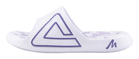 PEAK Tai Ji1.0 Odor Resistant, Abrasion Resistant Cushioning Slide Slippers Unisex White Purple 