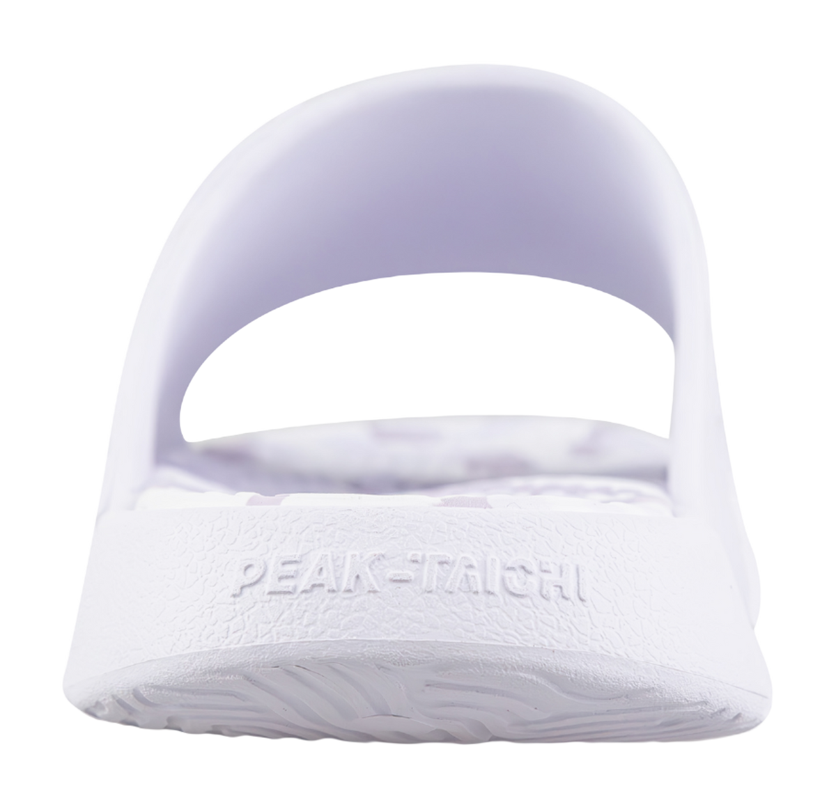 PEAK Tai Ji1.0 Odor Resistant, Abrasion Resistant Cushioning Slide Slippers Unisex White Purple 
