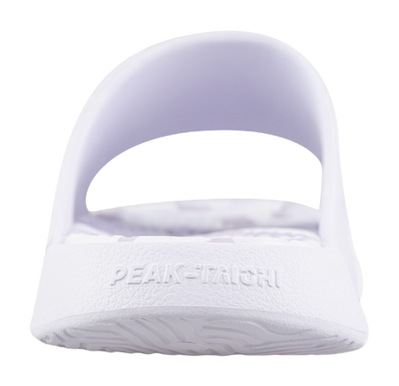 PEAK Tai Ji1.0 Odor Resistant, Abrasion Resistant Cushioning Slide Slippers Unisex White Purple 