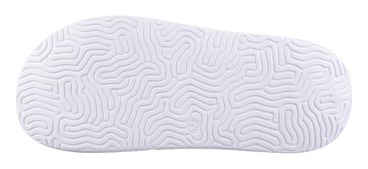 PEAK Tai Ji1.0 Odor Resistant, Abrasion Resistant Cushioning Slide Slippers Unisex White Purple 