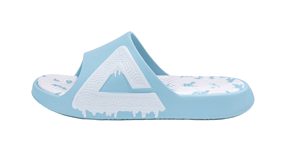 PEAK Tai Ji1.0 Quiet Abrasion Resistant Cushioning Slide Slippers Men's Vintage Blue 