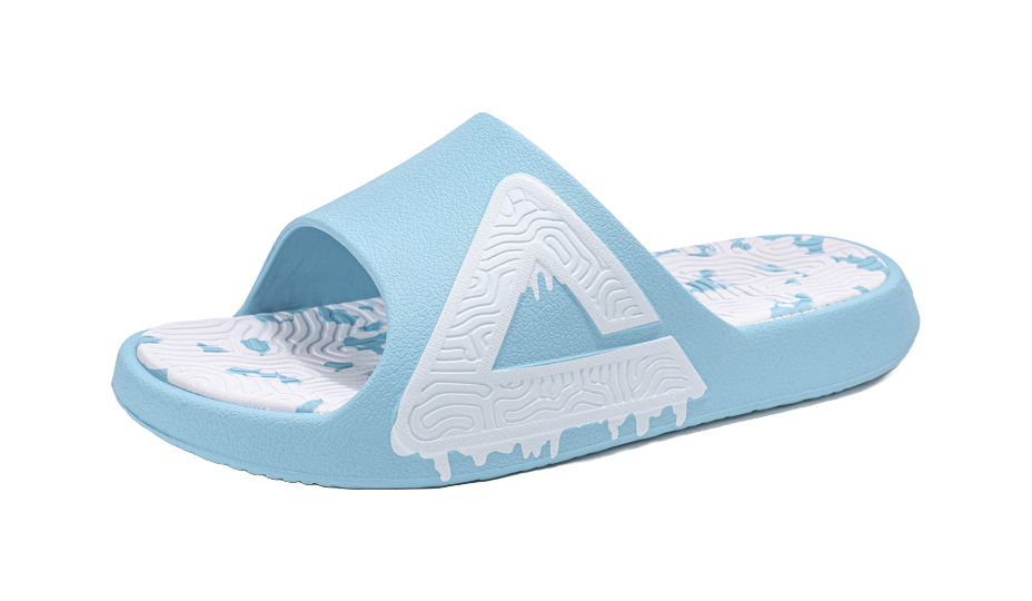 PEAK Tai Ji1.0 Quiet Abrasion Resistant Cushioning Slide Slippers Men's Vintage Blue 