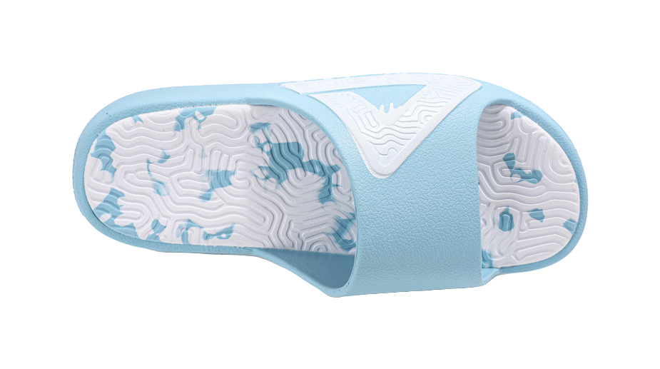 PEAK Tai Ji1.0 Quiet Abrasion Resistant Cushioning Slide Slippers Men's Vintage Blue 