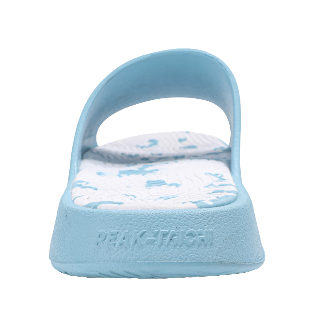 PEAK Tai Ji1.0 Quiet Abrasion Resistant Cushioning Slide Slippers Men's Vintage Blue 