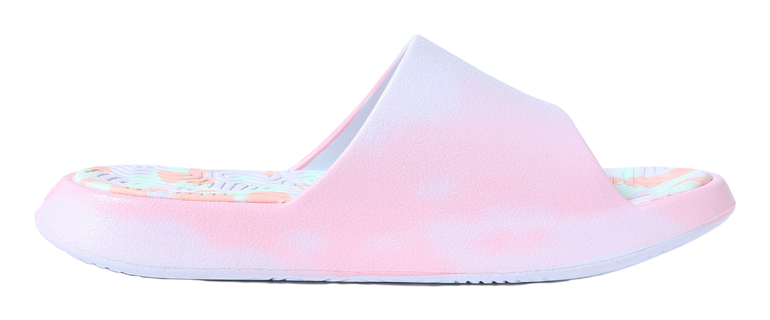 PEAK Tai Ji1.0 Quiet Abrasion Resistant Cushioning Slide Slippers Unisex Pink Blue 