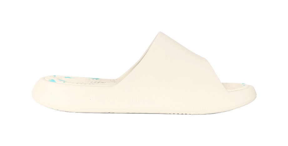 PEAK Tai Ji1.0 Quiet Slip Resistant Abrasion Resistant Cushioning Slide Slippers Men's Ecru Blue 