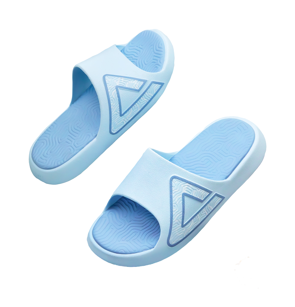PEAK Tai Ji1.0 Quiet Slip Resistant Abrasion Resistant Slide Slippers Unisex Blue 