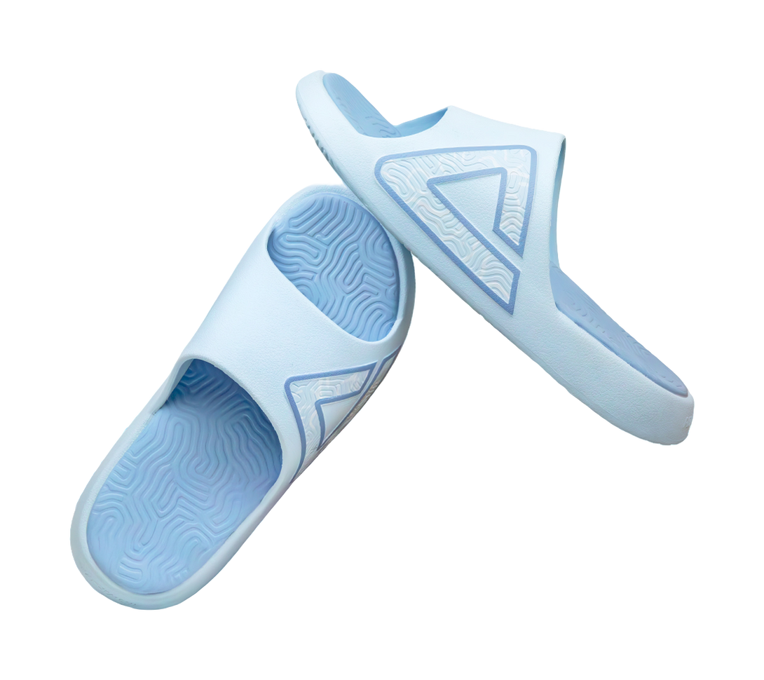 PEAK Tai Ji1.0 Quiet Slip Resistant Abrasion Resistant Slide Slippers Unisex Blue 