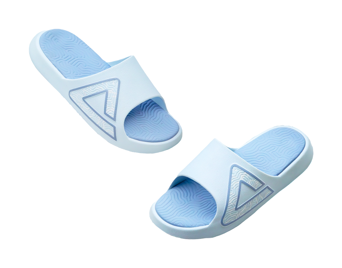 PEAK Tai Ji1.0 Quiet Slip Resistant Abrasion Resistant Slide Slippers Unisex Blue 