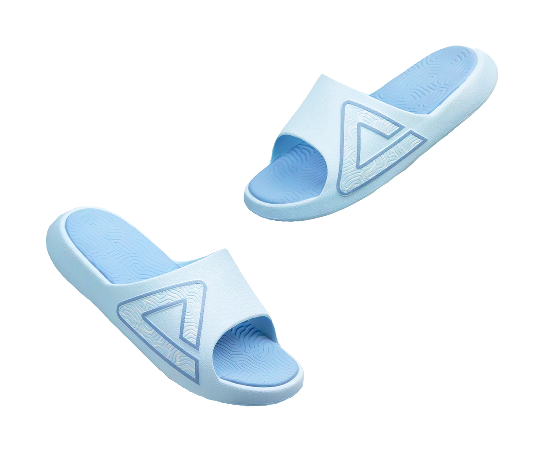 PEAK Tai Ji1.0 Quiet Slip Resistant Abrasion Resistant Slide Slippers Unisex Blue 