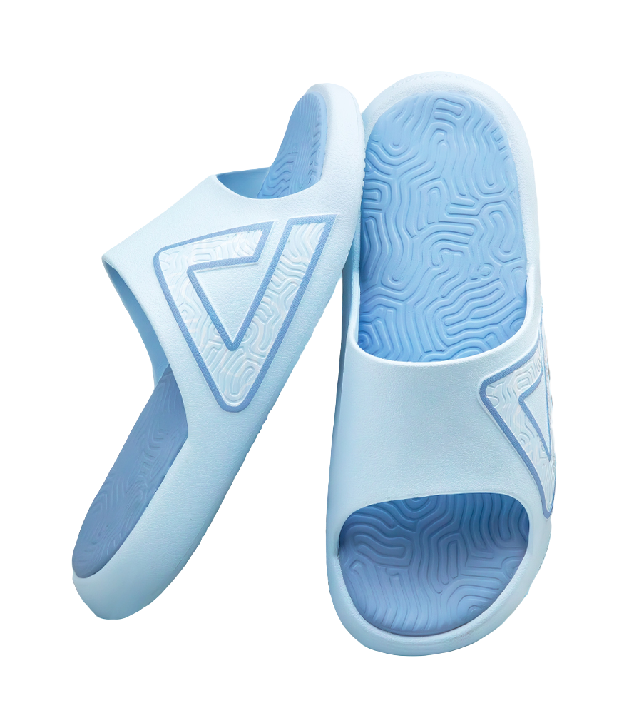 PEAK Tai Ji1.0 Quiet Slip Resistant Abrasion Resistant Slide Slippers Unisex Blue 