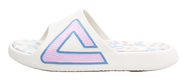 PEAK Tai Ji1.0 Quiet Slip Resistant Abrasion Resistant Slide Slippers Unisex White Blue Pink 