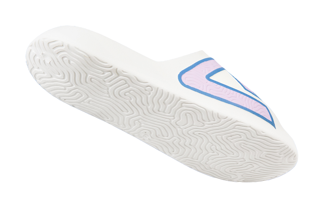 PEAK Tai Ji1.0 Quiet Slip Resistant Abrasion Resistant Slide Slippers Unisex White Blue Pink 