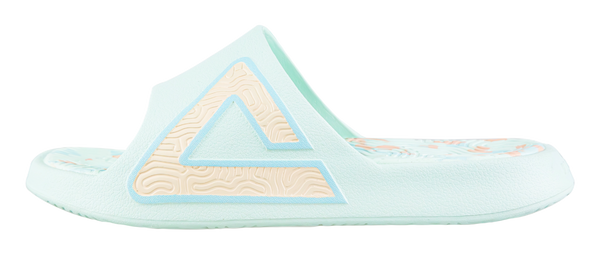 PEAK Tai Ji1.0 Quiet, Odor Resistant, Abrasion Resistant Slide Slippers Unisex Green Pink 