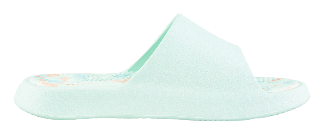 PEAK Tai Ji1.0 Quiet, Odor Resistant, Abrasion Resistant Slide Slippers Unisex Green Pink 