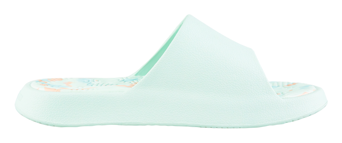 PEAK Tai Ji1.0 Quiet, Odor Resistant, Abrasion Resistant Slide Slippers Unisex Green Pink 