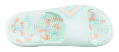 PEAK Tai Ji1.0 Quiet, Odor Resistant, Abrasion Resistant Slide Slippers Unisex Green Pink 