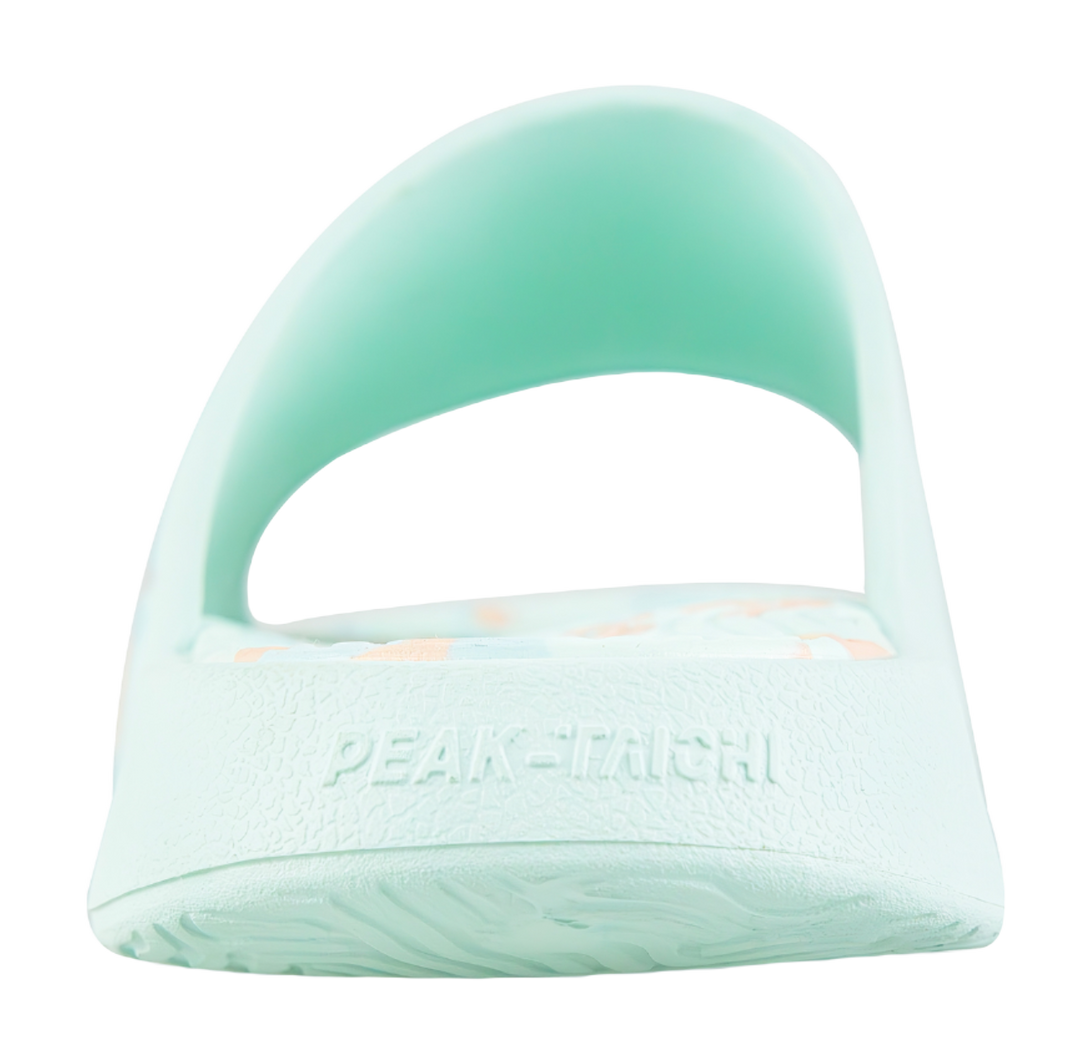 PEAK Tai Ji1.0 Quiet, Odor Resistant, Abrasion Resistant Slide Slippers Unisex Green Pink 